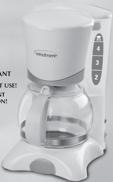 WINDMERE WCM2022C - Cafetière de 570 ml (4 tasses) - 1