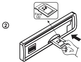 JENSEN VOYAGER JDV8035 - Inserting an SD or MMC Card - 3