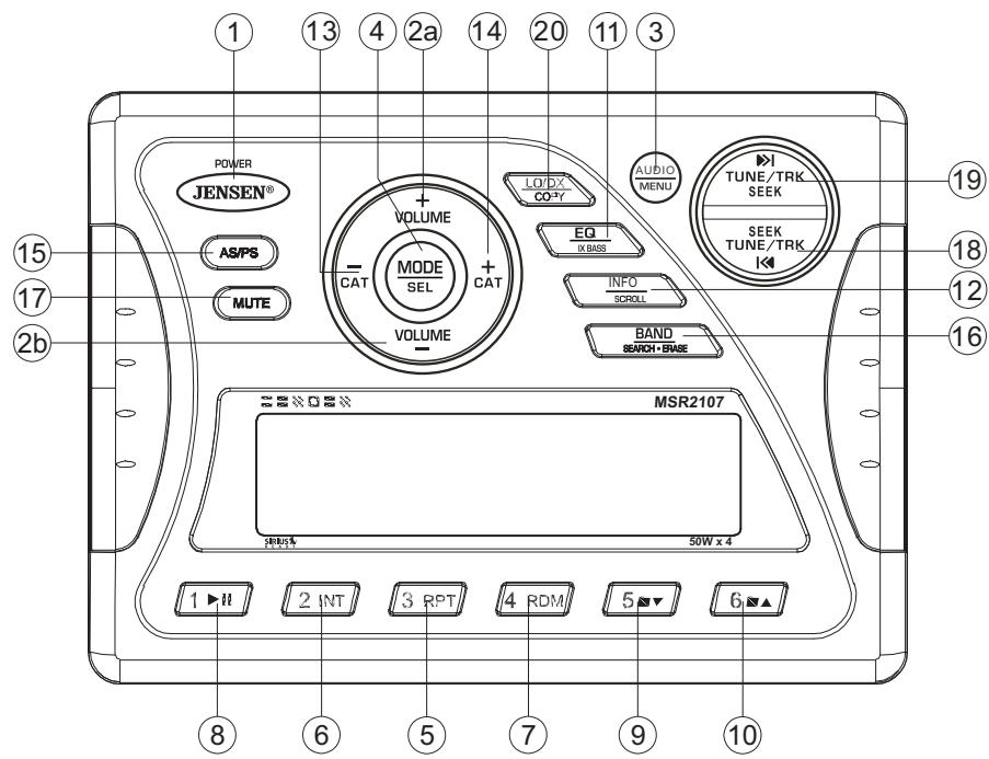 JENSEN VOYAGER MSR2107 - Selecting Tracks - 1