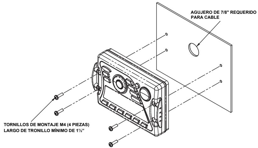 JENSEN VOYAGER MSR2107 - Montaje del Comando Cableado - 1
