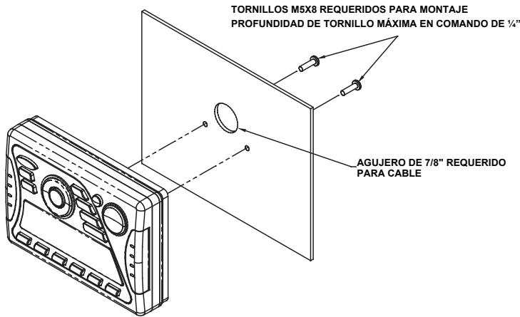 JENSEN VOYAGER MSR2107 - Montaje del Comando Cableado - 2