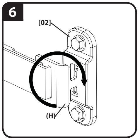 SANUS SYSTEMS ELM701 - Attach Wall Plate [02] and Anti-tip Strap [01] to Wood Stud Wall - 8