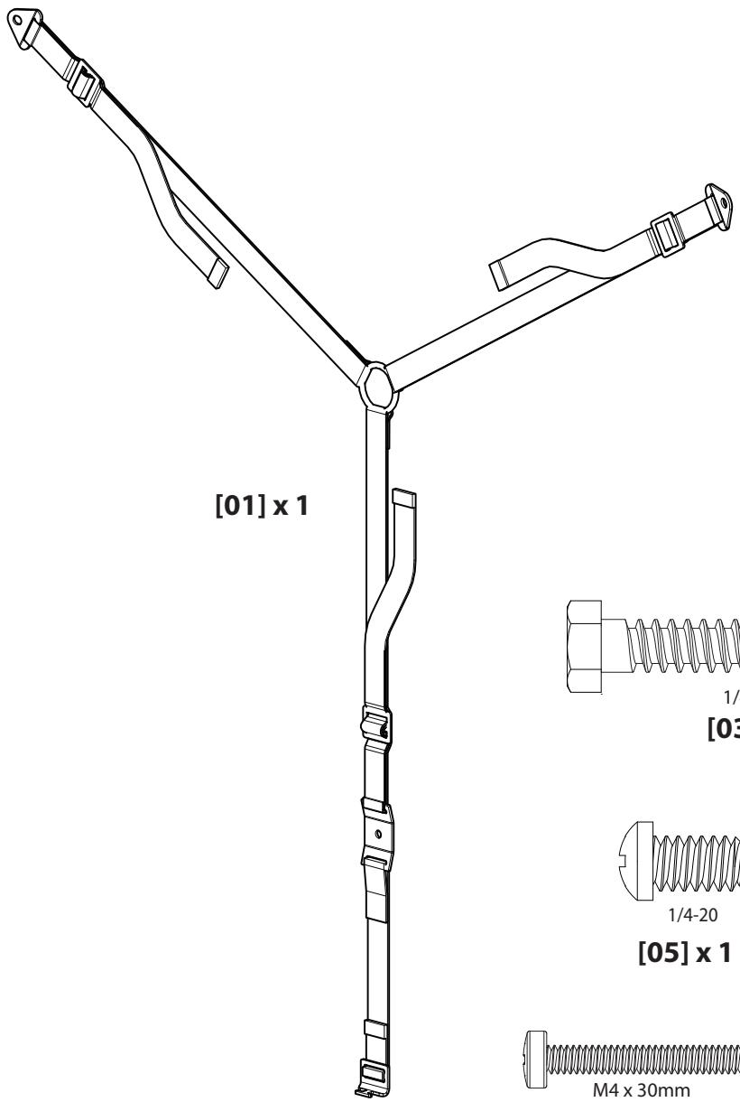 SANUS SYSTEMS ELM701 - Supplied Parts and Hardware - 1