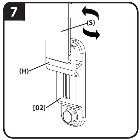 SANUS SYSTEMS ELM701 - Attach Wall Plate [02] and Anti-tip Strap [01] to Wood Stud Wall - 9