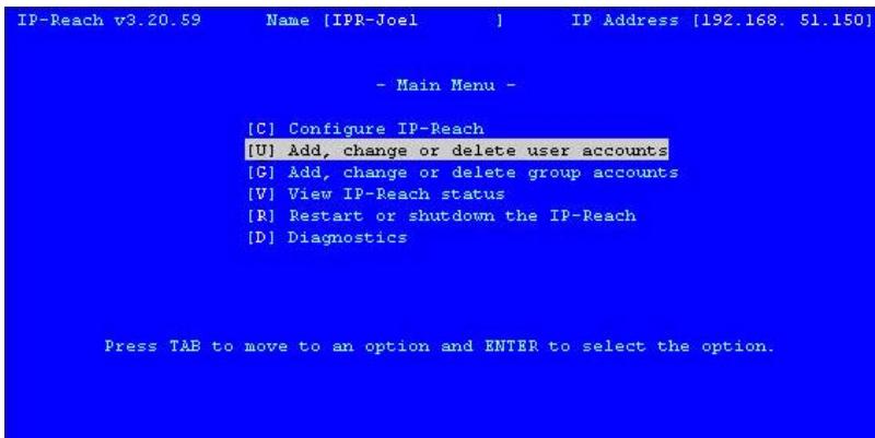 DAXTEN IP-REACH - Création ou modification de comptes utilisateur - 1