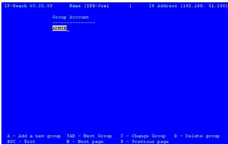 DAXTEN IP-REACH - Suppression de comptes groupe - 1