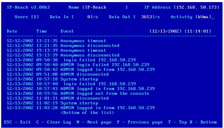 DAXTEN IP-REACH - Affichage de l'état d'ip-reach - 1