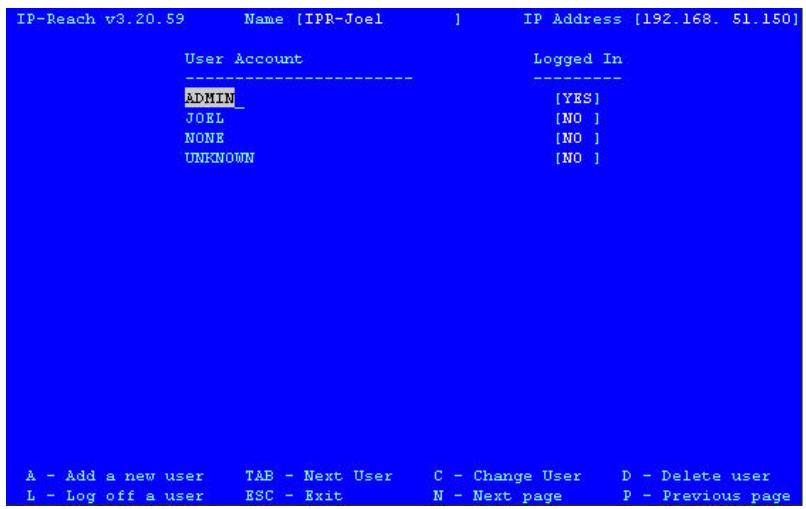 DAXTEN IP-REACH - Suppression de comptes utilisés - 1
