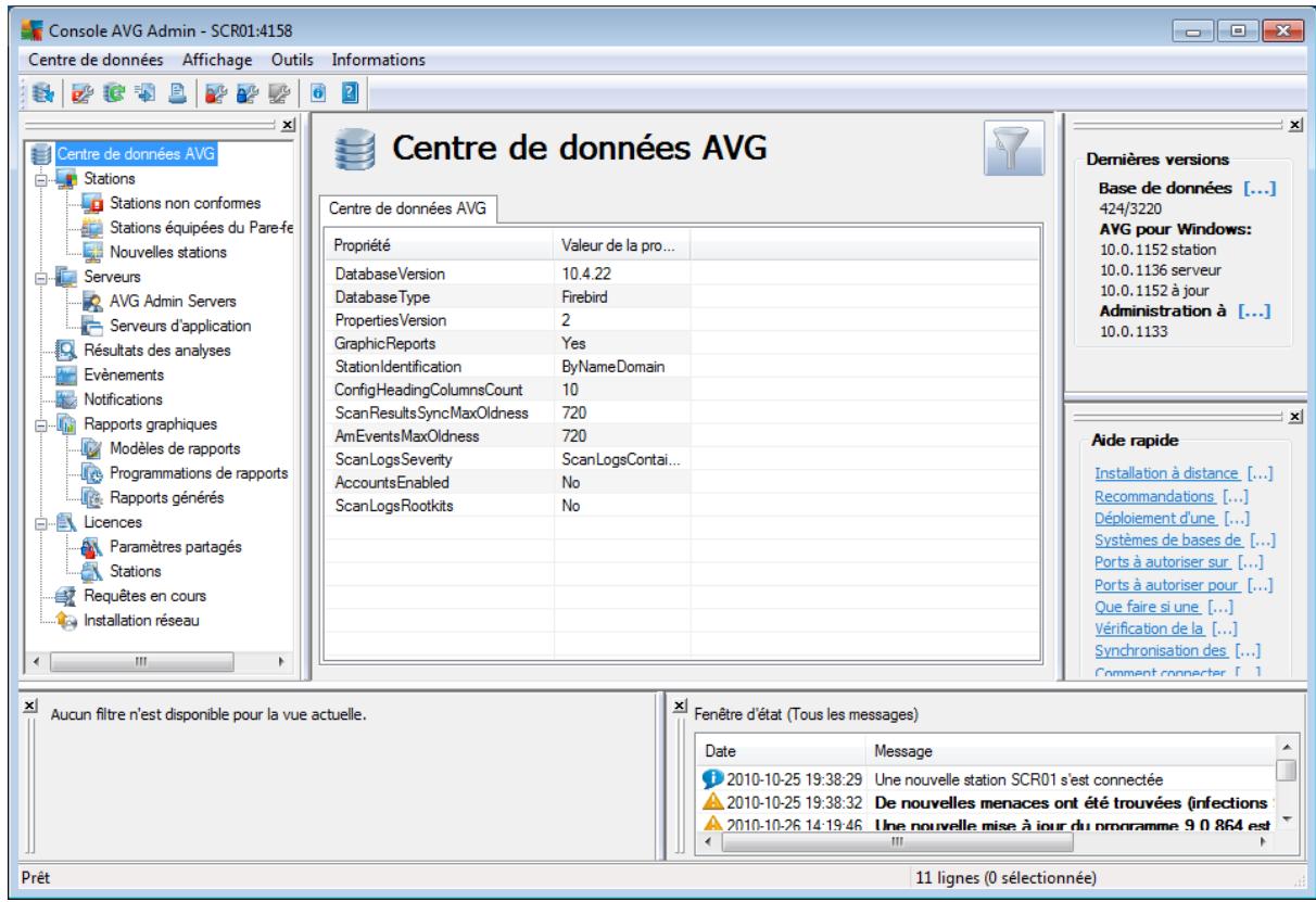 GRISOFT ANTI-VIRUS BUSINESS EDITION 2011 - Présentation de l'interface d'avg admin console - 1