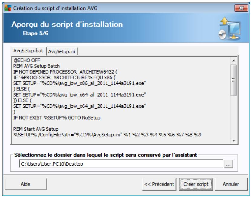 GRISOFT ANTI-VIRUS BUSINESS EDITION 2011 - Création du script d'installation AVG - 5