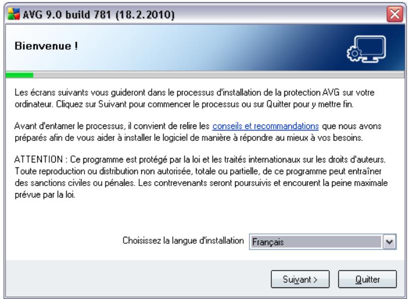 GRISOFT ANTI-VIRUS PLUS PARE-FEU 9.0 - Lancement de l'installation - 1