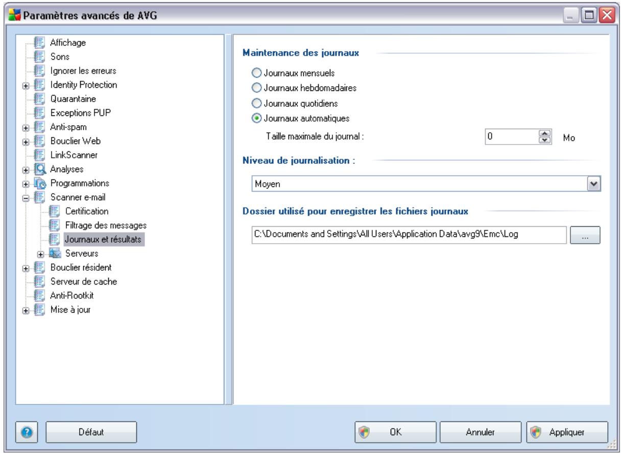 GRISOFT ANTI-VIRUS PLUS PARE-FEU 9.0 - Journaux et résultats - 1