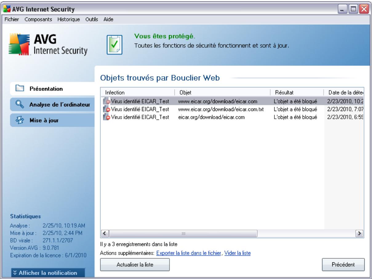 GRISOFT ANTI-VIRUS PLUS PARE-FEU 9.0 - Détection du bouclier web - 2