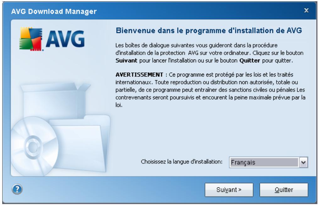 GRISOFT ANTI-VIRUS PLUS PARE-FEU 9.0 - Sélection de la langue - 1