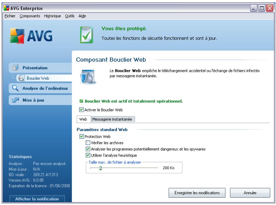 GRISOFT AVG 8.5 ANTI-VIRUS PLUS PARE-FEU - Configuration standard du composant - 1