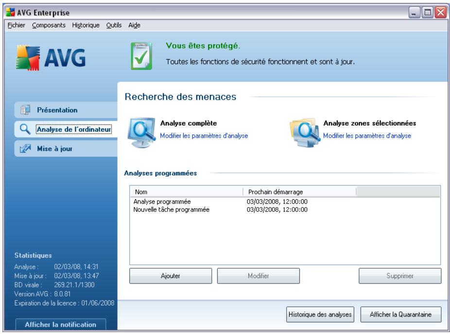 GRISOFT AVG 8.5 ANTI-VIRUS PLUS PARE-FEU - Programmation de l'analyse - 1
