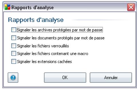 GRISOFT AVG 8.5 ANTI-VIRUS PLUS PARE-FEU - Définir des rapports d'analyse supplémentaires... - 1