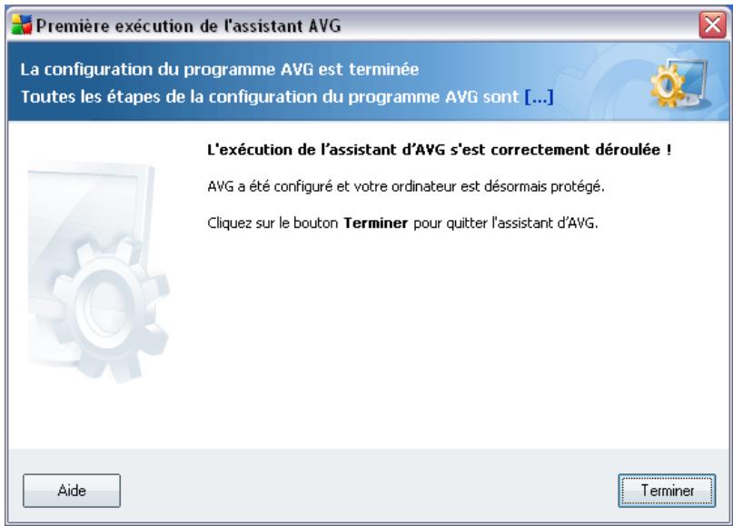 GRISOFT AVG 8.5 ANTI-VIRUS PLUS PARE-FEU - Configuration d'avg terminée - 1