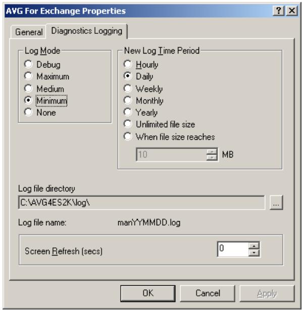 GRISOFT AVG 8.5 EMAIL SERVER EDITION - Enregistrement des diagnostics - 1