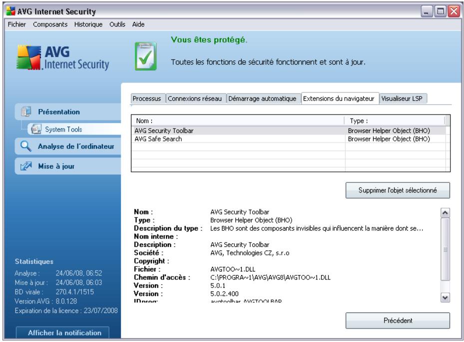 GRISOFT AVG 8.5 INTERNET SECURITY - Extensions du navigateur - 1