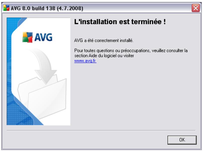 GRISOFT AVG 8.5 INTERNET SECURITY - Installation terminée - 1