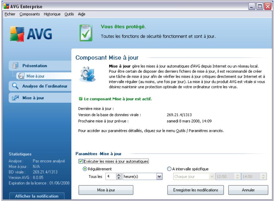 GRISOFT AVG 8.5 INTERNET SECURITY EDITION - 10.12.: Interface du composant mise à jour - 1