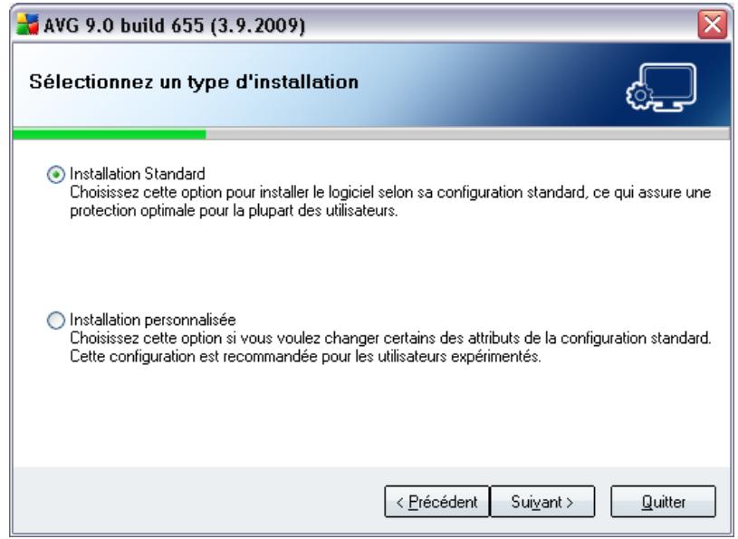 GRISOFT AVG 9 FILE SERVER - Sélection du type d'installation - 1