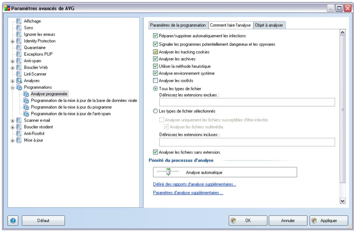 GRISOFT AVG 9 FILE SERVER - Options avancées de la programmation - 2