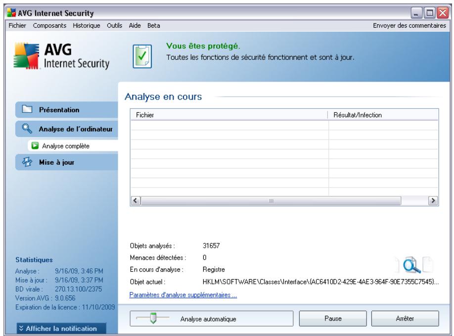 GRISOFT AVG 9 FILE SERVER - Lancement de l'analyse - 1