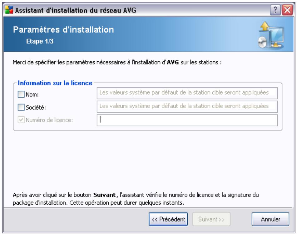 GRISOFT AVG 9.0 ANTI-VIRUS EDITION ENTREPRISE - Paramètres d'installation - 1