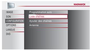 MAGNAVOX 19MD359B - Liste chaînes - 5