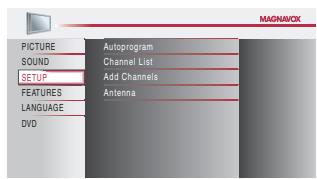MAGNAVOX 19MD359B - Channel List - 3