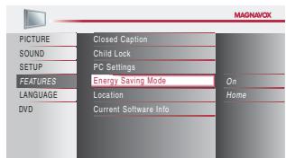 MAGNAVOX 19MD359B - Energy Saving Mode - 5