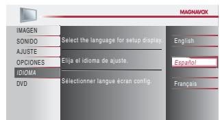 MAGNAVOX 19MD359B - Selección de Idioma - 5