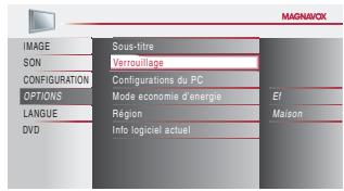 MAGNAVOX 19MD359B - Verrouillage - 5