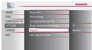 MAGNAVOX 19MD359B - Région - 5