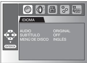 MAGNAVOX 19MD359B - Ajuste de Idioma en DVD - 4