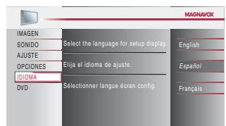 MAGNAVOX 19MD359B - Selección de Idioma - 3