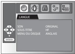 MAGNAVOX 19MD359B - Réglage de la langue du DVD - 6