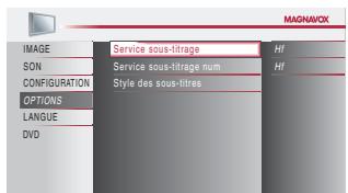 MAGNAVOX 19MD359B - service sous-titrage - 2