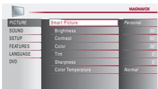 MAGNAVOX 19MD359B - Picture Adjustment - 5