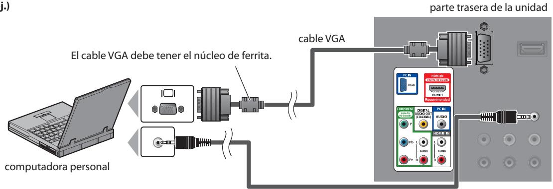 MAGNAVOX 19MD359B - [Conexión de PC] - 1