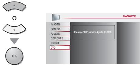 MAGNAVOX 19MD359B - Ajuste de Idioma en DVD - 2