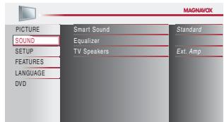 MAGNAVOX 19MD359B - Sound Adjustment - 3