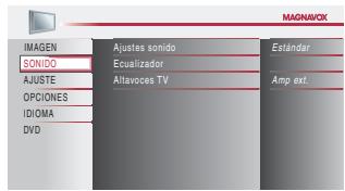 MAGNAVOX 19MD359B - Ajuste de Sonido - 3