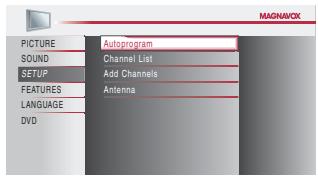 MAGNAVOX 19MD359B - Autoprogram - 5