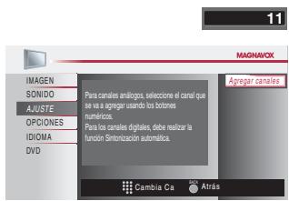 MAGNAVOX 19MD359B - Agregar Canales - 7