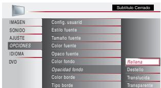MAGNAVOX 19MD359B - Opacidad fondo - 1