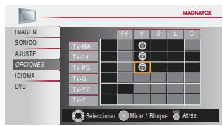 MAGNAVOX 19MD359B - Para ajustar las subcategorias - 2
