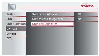 MAGNAVOX 19MD359B - style des sous-titres - 3